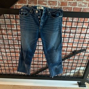 AMO tomboy beloved crop button fly jeans